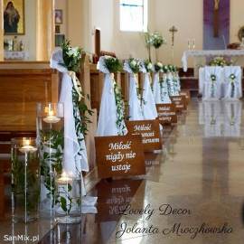 Dekoracje Kościoła -  ślub