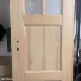 Drzwi łazienkowe 60cm,  sosna