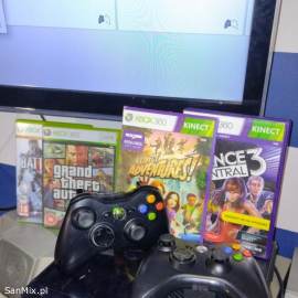 Sprzedam Xbox 360+ 2 pady+ Kinect+gry